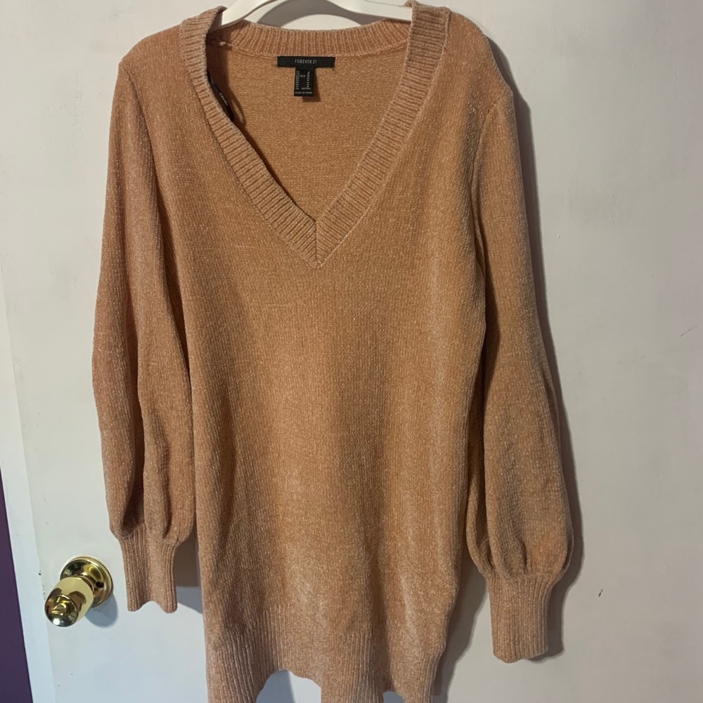 Peach Pink sweater dress